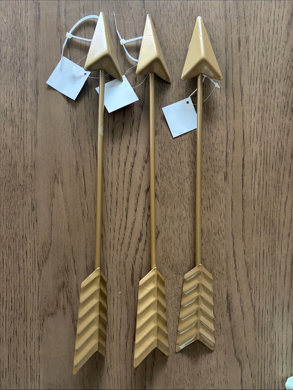 Hobby Lobby Gold Metal Arrow Wall Sculpture Set of 3